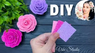 Easy Roses from EVA Foam Easy Flowers DIY Tutorial Crafts