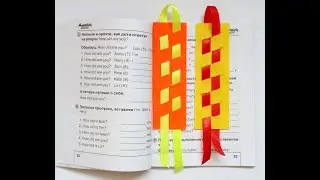 #Book bookmark made of felt with a ribbon with your own hands#