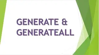 GENERATE & GENERATE ALL DAX In Power BI 