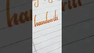 Calligraphy Handwriting || Beautiful English Handwriting Practice #shorts