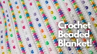 Rainbow Pony Bead Blanket - Easy Crochet Weighted Blanket for Beginners