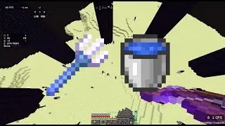 Breaking Ender Crystals using Trident MLG