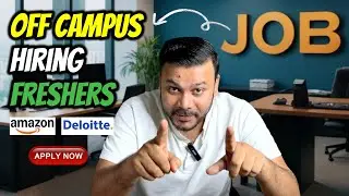 Job Opportunities for Freshers: Amazon, Deloitte, AlgoShack & EY Hiring Now! #job #itjobs