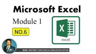 Microsoft Excel Module 1 Lecture NO.6 - Educational Revolution