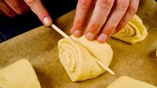 Невесомые булочки, каких ещё не было! Нестандартное тесто и новая формовка покорят Вас!
