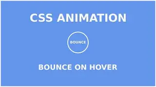 CSS Bounce Hover Effect