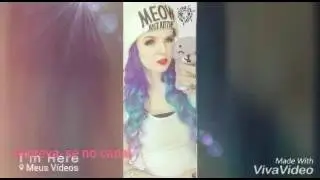 Fotos da Larissa Manoela com cabelo coloridos montagem