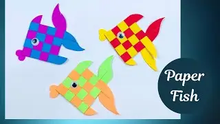 Paper Fish |  DIY paper fish |How to make a paper fish step by step |Easy Paper Fish Craft for Kids