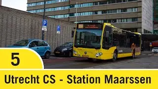 [4K] Bustraject | Lijn 5 | Utrecht CS - Station Maarssen (Citaro C2)