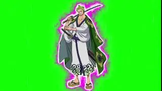 RORONOA ZORO WANO GLOW GREENSCREEN EFFECT