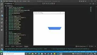 Draw google drive logo using Python turtle