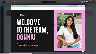 How to Create Navigation Menu Bar in Canva (English Subs)