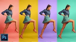 Quickly change the background color in Photoshop