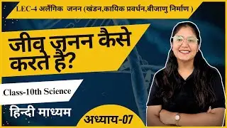 10th Science || अलैंगिक  जनन (खंडन,कायिक प्रवर्धन,बीजाणु निर्माण )| L-04 || By JIGYASA MA'AM