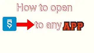 How to open any app from sketchware project