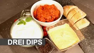 Tzaziki | Tomatenbutter | Joghurt-Feta Dip einfach selbstgemacht - (Rezepte)