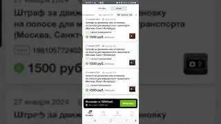 Штрафы за выделенную полосу г. Москва. январь и февраль