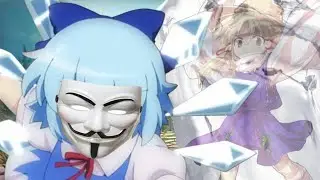 Cirno on her way to freeze Suwako