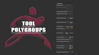 【ZBrush 2022】【memo】tool:polygroups