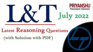 L&T Latest Reasoning Questions and answers | L&T Reasoning questions | L&T Reasoning question pdf