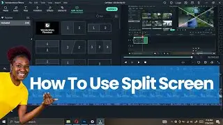 How To Use The Split Screen in Wondershare Filmora X Video Editor | 
