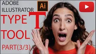 Adobe illustrator tutorial for beginners | type tool in illustrator part (3/3) | Design with Anees