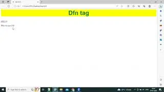How to use DFN tag in HTML