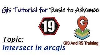 Gis tutorial for basic to advance  || 19 - How to used intersect tool in argis/arcmap