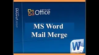 MS Word Mail Merge | Mail Merge in MS Word | How to mail merge in word | Mail merge step by step