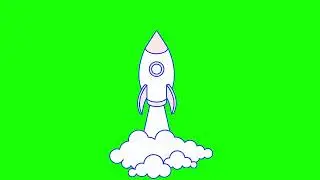 Green Screen: Rocket Animation: No Copyrights