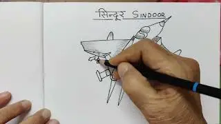 Operation sindoor drawing with sindoor word