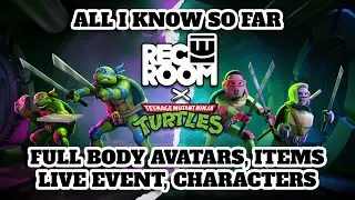 All I Know About The TMNT x Rec Room Collaboration. Full Body Avatars, Items & Event (Rec Room)