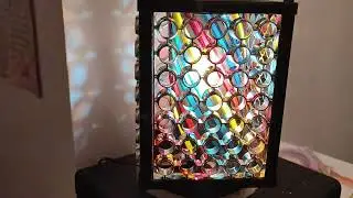 Vintage disco rainbow light lamp, 1980s