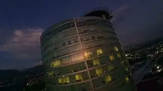 Una torre de noche, si se ve chido el #djio3 y también graba chido de noche. Chido #djiglobal