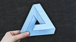 How to Make a 3D IMPOSSIBLE TRIANGLE Out of Paper