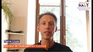 Pierre Lisze, directeur du centre Escolore de l'association Valentin Haüy