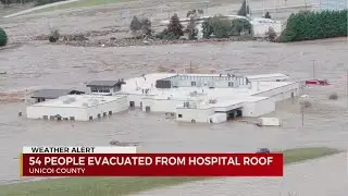 54 people evacuated from hospital roof in Unicoi County