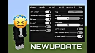 update elixe client ( autoclick,aimbot,reach,hitbot, scaffold legit and boost fps)