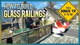 How to Build Glass Railings 🛠️ Fallout 4 No Mods Shop Class
