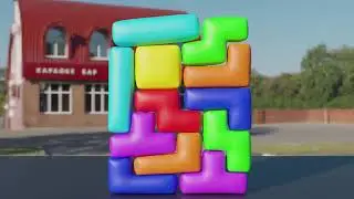 # Satisfying Softbody  Tetris