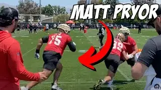 👀First Look At 49ers OL Matt Pryor doing Offensive Line Drills