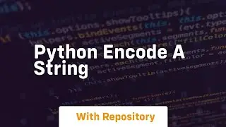 python encode a string