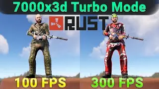 RUST: ТЕСТ AMD RYZEN 7000 X3D Turbo Mode 300 FPS ?
