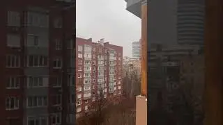 Сирена в Донецке.