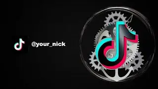 Intro - TikTok Logo with Clock Mechanism Behind Glass