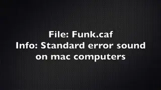 Mac error sound Funk