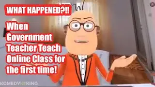 GOVERNMENT TEACHER TEACHES AN ONLINE CLASS FOR THE FIRST TIME