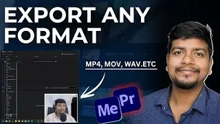 Export Any Format In Adobe Premiere Pro with Media Encoder | @TheCopyUnedited