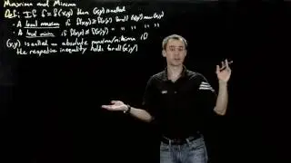 1 Maxima and Minima Intro