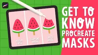 #gettoknow  Alpha Lock, Clipping Masks and Layer Masks in #procreate | Fully narrated #tutorial